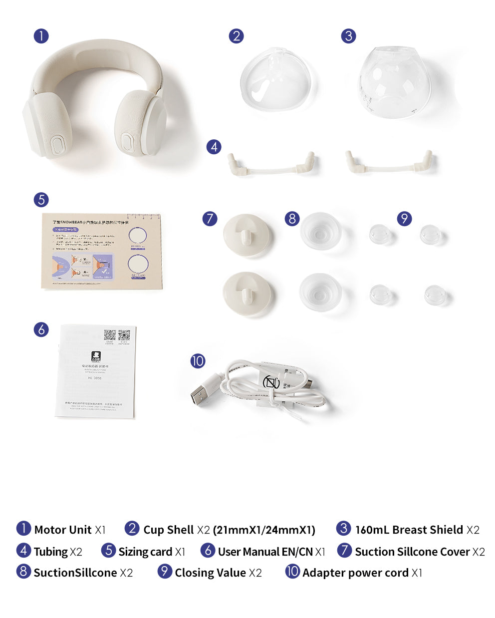 NECK HANGING BREAST PUMP (TYPE-C Rechargeable and without adapter)